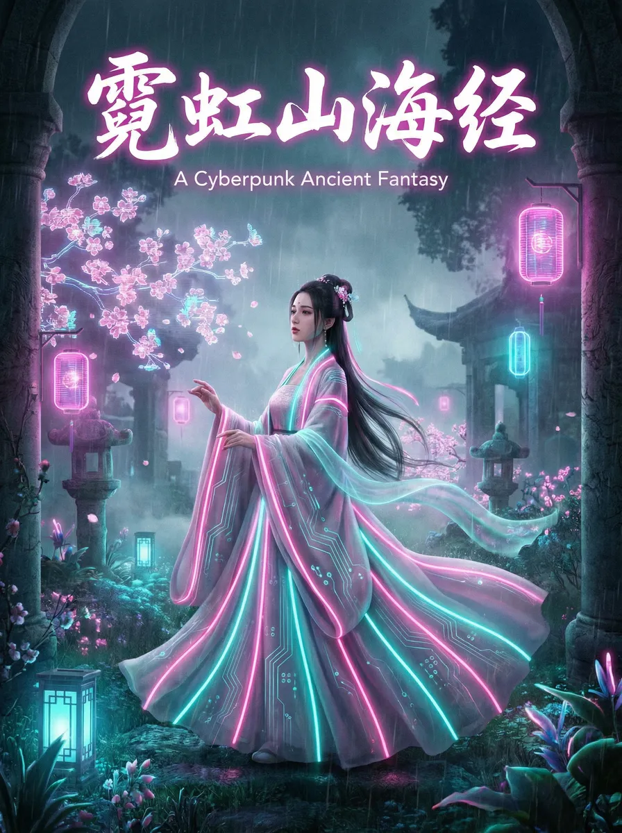 四虎tv 古风奇缘短剧 - 霓虹山海经海报
